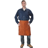 Leather Apron, Waist, 24" L, Lava Brown Smart Ofis