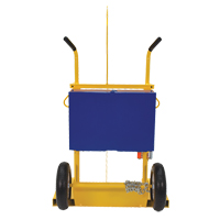 Welding Cylinder Torch Cart, Pneumatic Wheels, 24" W x 19-1/2" L Base, 500 lbs. Smart Ofis