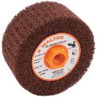 Blendex Surface Conditioning Drum, 4-1/4" Dia. x 2" W, 5/8"-11 Arbor, Medium Grit Smart Ofis