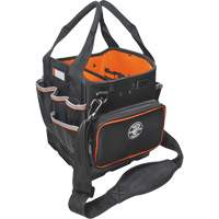 Tradesman Pro Tool Tote, Ballistic Nylon, 40 Pockets, Black/Orange Smart Ofis