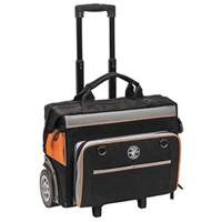 Tradesman Pro Rolling Tool Bag, Ballistic Polyester, 24 Pockets, Black/Orange Smart Ofis
