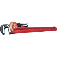 Straight Pipe Wrench #48, 6" Jaw Capacity, 48" Long, Powder Coated Finish Smart Ofis