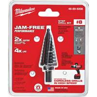 Foret &eacute;tag&eacute; no 8, 1/2" - 1", Incr&eacute;ments de 1/16", Acier rapide Smart Ofis