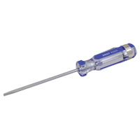 Slotted Screwdriver, 1/8" Tip, Round, 5-1/2" L, Plastic Handle Smart Ofis