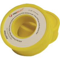 Gas & Oil PTFE Pipe Thread Tape, 12.7 mm (1/2") x 6.6 m (21.67'), Yellow Smart Ofis