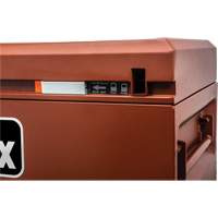 Site-Vault Chest, 30" x 20" x 19-3/4", Steel, Orange Smart Ofis