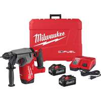 M18 Fuel SDS Plus Rotary Hammer Kit, 18 V, 1", 2 ft-lbs., 1330 RPM Smart Ofis