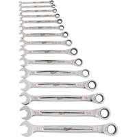 Ratcheting Wrench Set, Combination, 15 Pieces, Imperial Smart Ofis