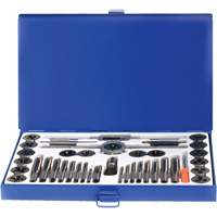 Drillco&reg; Fractional Tap & Die Set, 40 Pieces Smart Ofis