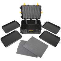 Heavy-Duty Portable Rolling Tool Case, 18-3/5" W x 24-3/5" D x 11-1/2" H, Black Smart Ofis