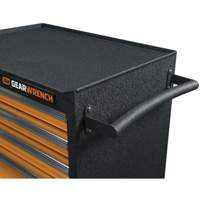 GSX Series Rolling Tool Cabinet, 6 Drawers, 36" W x 18-1/5" D x 37-2/5" H, Black/Orange Smart Ofis