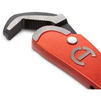 Cl&eacute; pour tuyau en acier auto-ajustable, Cap des m&acirc;choires 2-1/2", Longueur 16", Fini Rev&ecirc;tement en poudre, Prise Non-ergonomique Smart Ofis