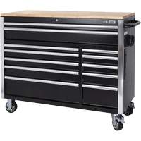 HDRC5212 HD Series Roller Cabinet, 12 Drawers, 51-1/4" W x 21" D x 40-3/10" H, Black Smart Ofis
