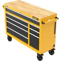 Heavy-Duty Mobile Workstation, 8 Drawers, 52" W x Yellow Smart Ofis