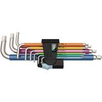 3950/9 Hex-Plus Multicolour Stainless 1 L-Key Set, 9 Pcs., Metric Smart Ofis