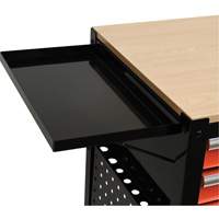 Utility Cart, 4 Drawers, Black/Orange Smart Ofis