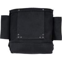 Phantom Collection Nut & Bolt Bag with 2 Sleeves, Canvas, 3 Pockets, Black Smart Ofis