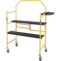 Jobsite Series 4' Safety Rail & Tool Shelf Scaffold Kit, Steel Frame, 49-1/2" D x 57-3/4" H Smart Ofis