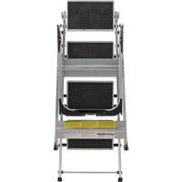 Tilt & Roll Step Stool Ladder, 4 Steps, 44.25" x 22.13" x 59" High Smart Ofis