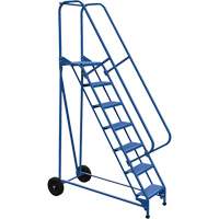 Roll-A-Fold Ladder, 7 Steps, Perforated, 70" High Smart Ofis