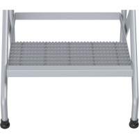 Aluminum Step Stand, 2 Step(s), 22-13/16" W x 24-9/16" L x 20" H, 500 lbs. Capacity Smart Ofis