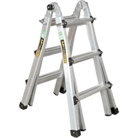 Telescoping Multi-Position Ladder, 2.916' - 9.75', Aluminum, 300 lbs., CSA Grade 1A VD689 | Smart Ofis