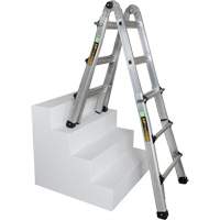 Telescoping Multi-Position Ladder, 2.916' - 9.75', Aluminum, 300 lbs., CSA Grade 1A VD689 | Smart Ofis
