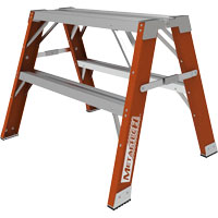 Buildman™ Step-up Workbench, 2' H x 33.5" W x 25.75" D, 300 lbs. Capacity, Fibreglass VD699 | Smart Ofis