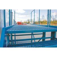 Snow Ladder, Steel, 10 Steps, 99" H, 85-1/2" D, 48" Step, Serrated Smart Ofis