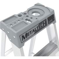 Step Ladder with Paint Tray, 10', Aluminum, 225 lbs. Capacity, Type 2 Smart Ofis