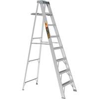 Step Ladder with Paint Tray, 8', Aluminum, 225 lbs. Capacity, Type 2 Smart Ofis