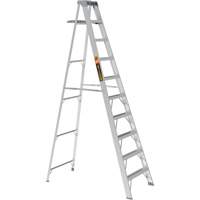 Step Ladder with Paint Tray, 10', Aluminum, 225 lbs. Capacity, Type 2 Smart Ofis