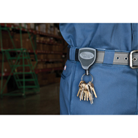 Super48™ Key Chains, Polycarbonate, 48" Cable, Belt Clip Attachment TLZ008 | Smart Ofis