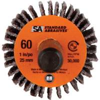 Meule &agrave; lamelles Standard Abrasives, Oxyde d'aluminium, Grain 60, 1" x 1" x 1/4" Smart Ofis