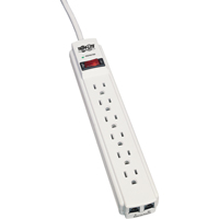 Protect-It Surge Suppressors, 6 Outlets, 720 J, 1800 W, 4' Cord Smart Ofis