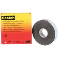 Ruban isolant semi-conducteur Scotch, 19 mm (3/4") x 4,6 m (15'), Noir, 30 mils Smart Ofis
