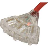 Generator Extension Cord with Tritap, STW, 10 AWG, 3 Outlet(s), 25' Smart Ofis