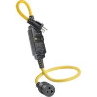 GFCI Cord Set with Automatic Reset, 120 V, 20 A, 3' Cord Smart Ofis