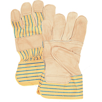 Fitters Patch Palm Gloves, Large, Grain Cowhide Palm, Cotton Inner Lining YC386R | Smart Ofis